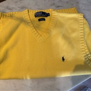 Polo cotton sweater vest like new worn only once